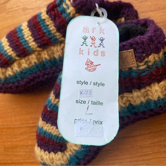 ARK IMPORTS Wool Slippers NWT - Picture 2 of 2